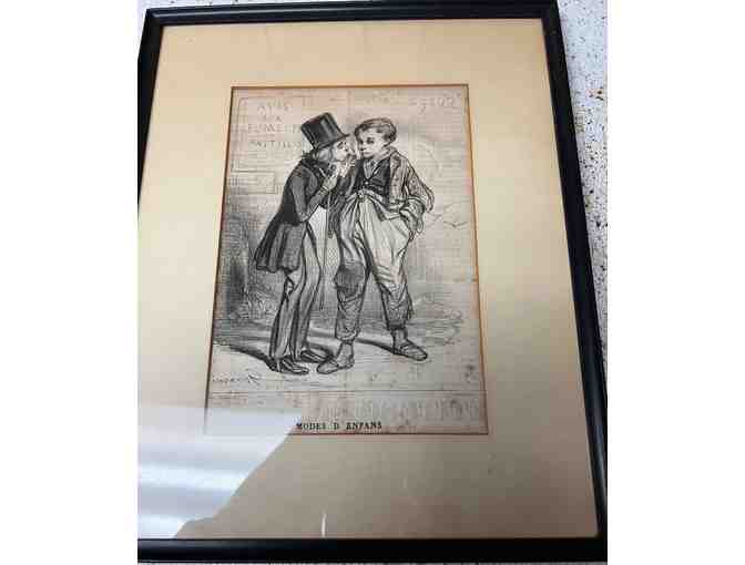 SIX HONORE DAUMIER PRINTS CIRCA 1840s