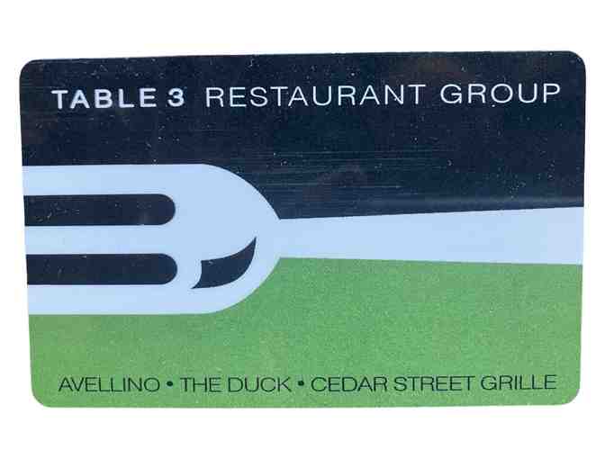 $50 Table 3 Restaurant Group Gift Card - Photo 1