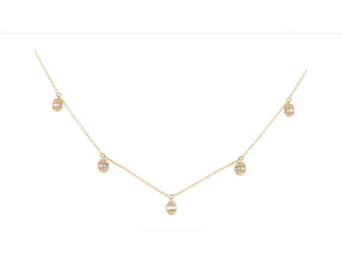 Yuvel -- 14K Yellow Gold Diamond Station Necklace - Photo 1