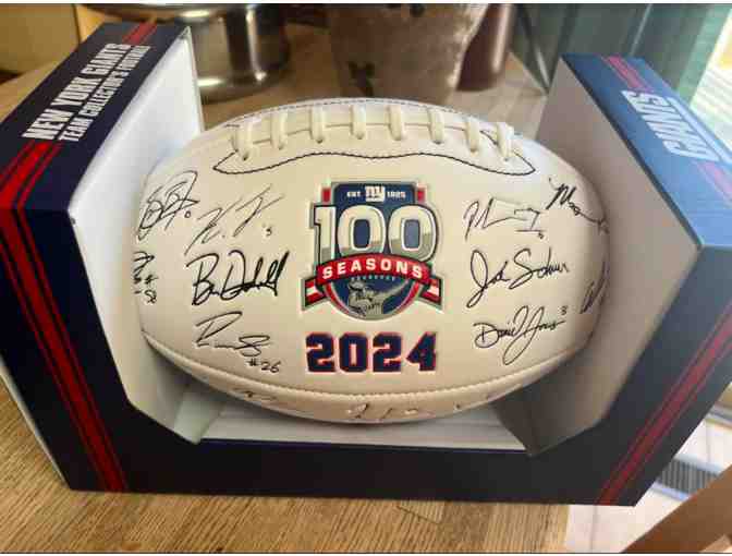 New York Giants 2024 Autographed Football - Photo 1