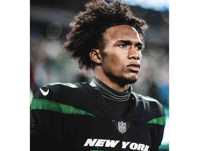 Autographed photo of Garrett Wilson of the NY Jets - Photo 1