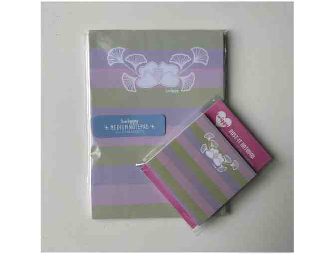 Twiggy Hawaii tote bag & note pads