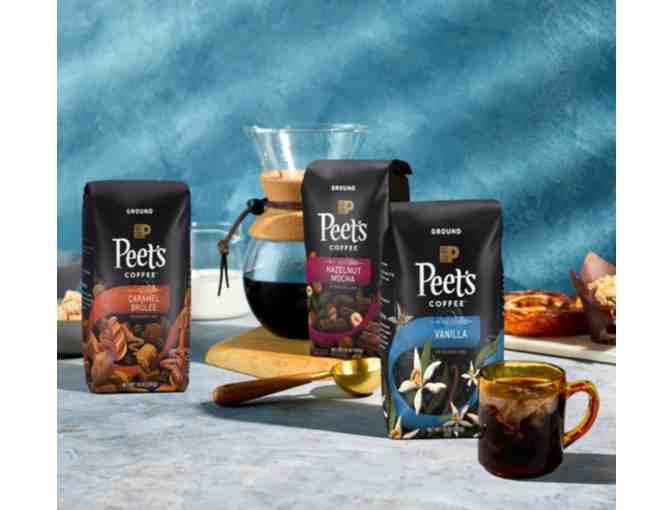 Bulk Lot 3: 84 Bags of Peet's Ground Coffee (Hazelnut Mocha, 10 oz Each)