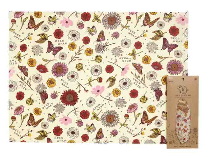 Bees Wrap Vegan Bread Wrap- Meadow Magic Print - Photo 1