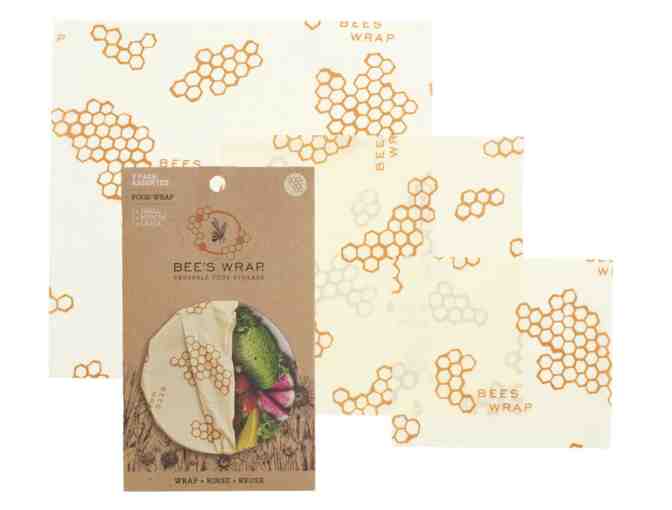 Bees Wrap Assorted 3 Pack- Honeycomb Print - Photo 1