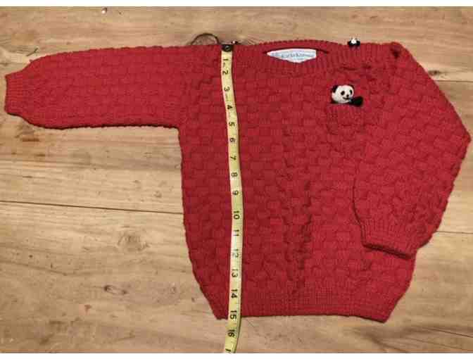 Wool Toddler Sweater- Panda - Photo 1