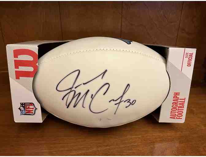 JMac Football with certificate of authenticity