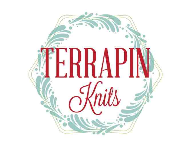 Terrapin Knits Wool Christmas stocking with an angels