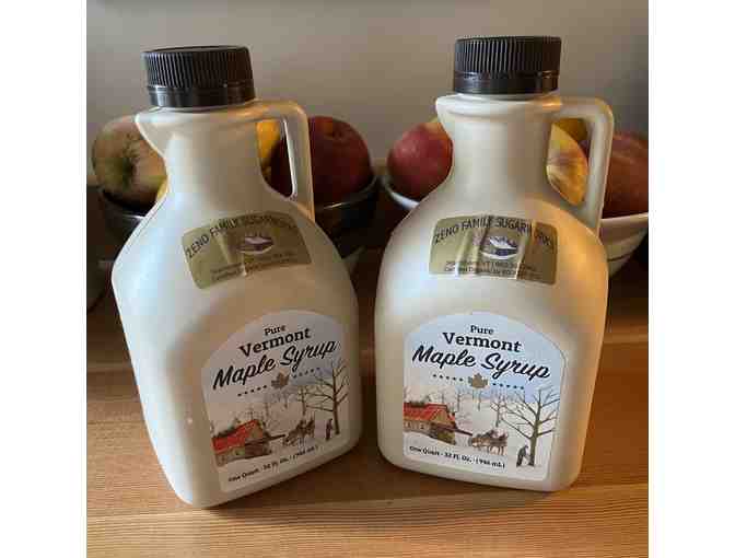 2 Quarts of Organic Vermont Maple Syrup Donated by Zeno Family Sugarworks *Great Gift! - Photo 1