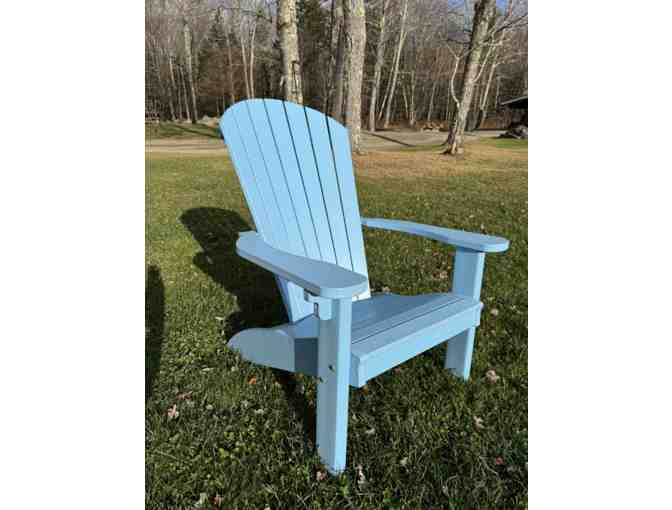 Finch Adirondack Chair in Ocean Blue*Donated by Woodware, Middlebury, VT