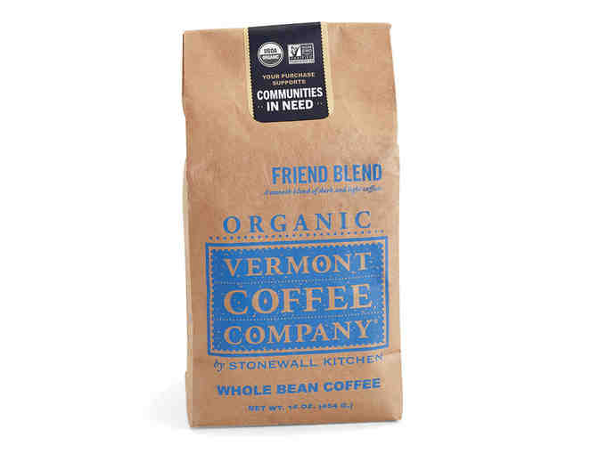 5 - 16 oz Whole Bean Friend Blend Coffee by Vermont Coffee Company/Stonewall Kitchen - Photo 1