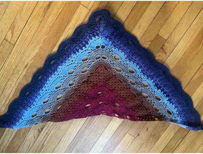 Hand Crocheted Shawl *Made by a Talented Preschool Grandma *Must See! - Photo 1