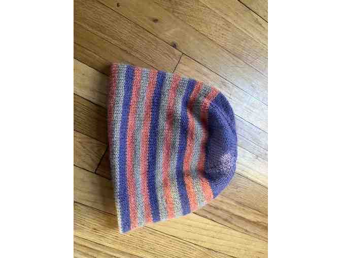 Hand-Knit Hat *High Quality, Washable Wool Double Thickness and Reversible! - Photo 4