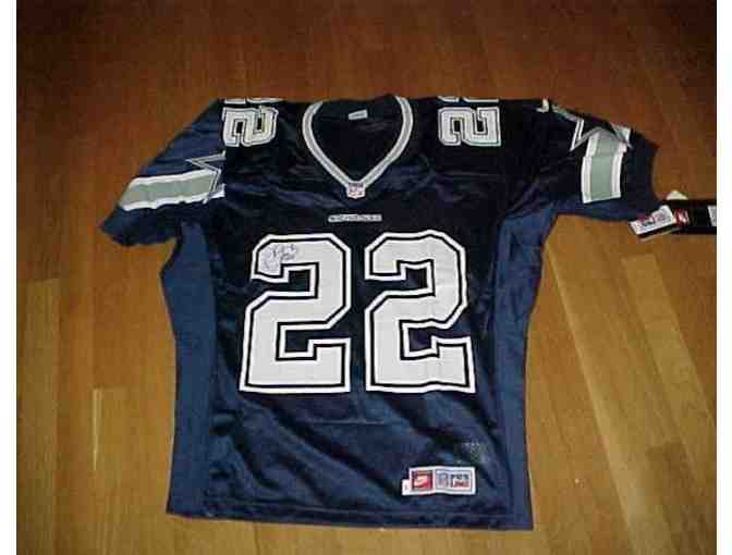 Emmitt Smith Dallas Cowboys Autographed Football Jersey - Photo 1