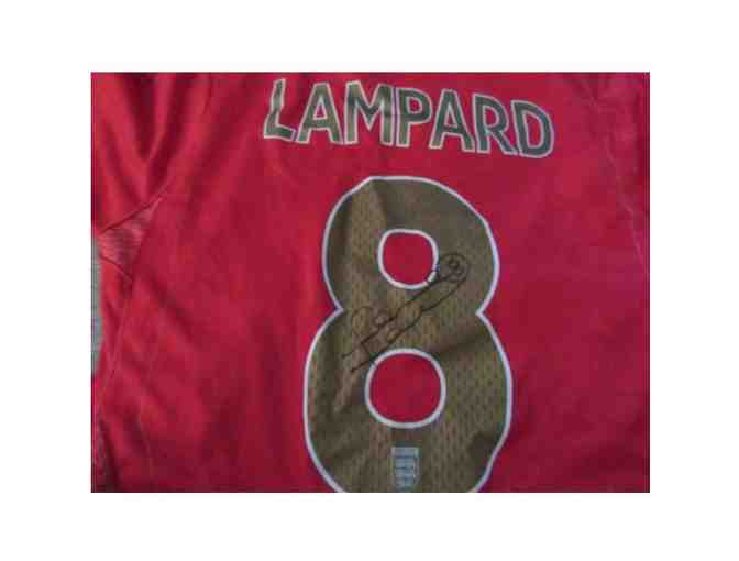 Frank Lampard Team England Autographed Soccer Jersey - Photo 1