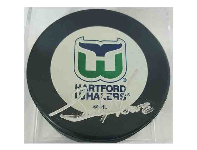 Gordie Howe Hartford Whalers Autographed Puck - Photo 1