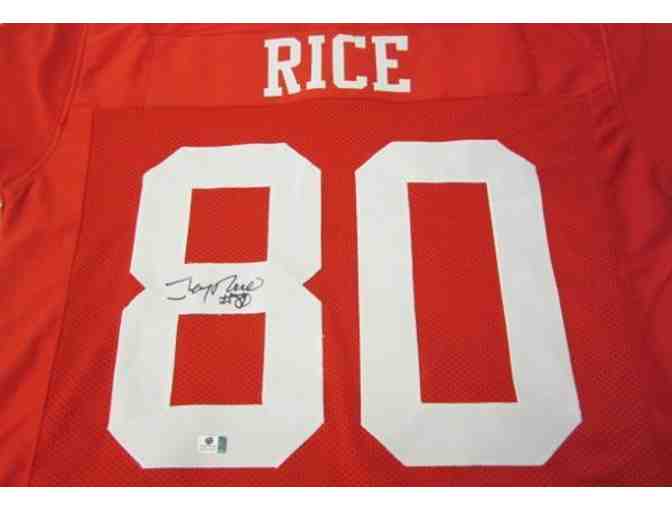 Jerry Rice Autographed San Francisco 49ers Jersey - Photo 1