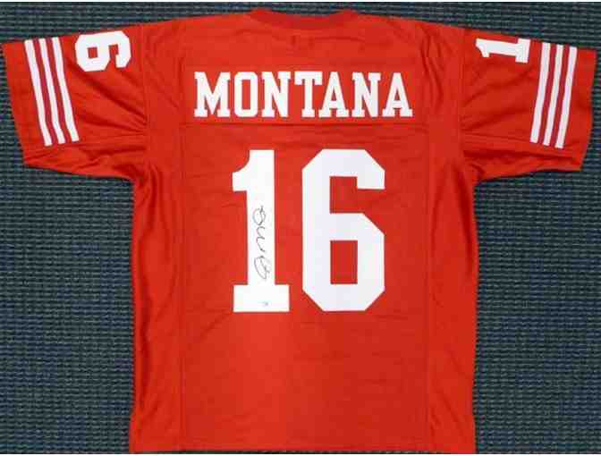 Joe Montana San Francisco 49ers Autographed Football Jersey - Photo 1