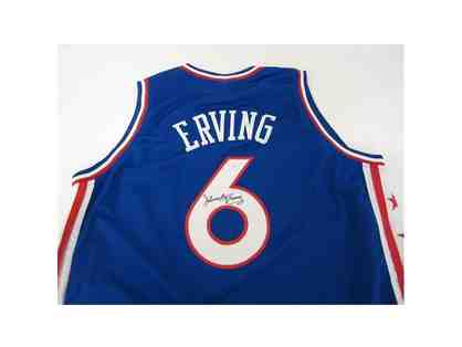 Julius Erving Philadelphia 76ers Autographed Basketball Jersey