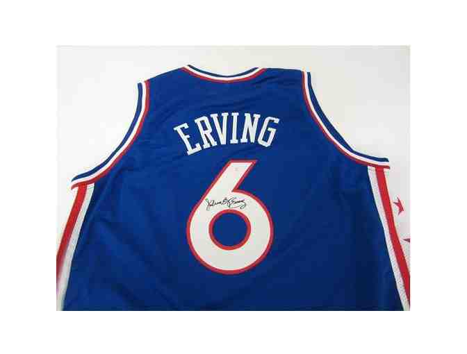 Julius Erving Philadelphia 76ers Autographed Basketball Jersey - Photo 1