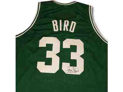 Larry Bird Autographed Basketball Jersey