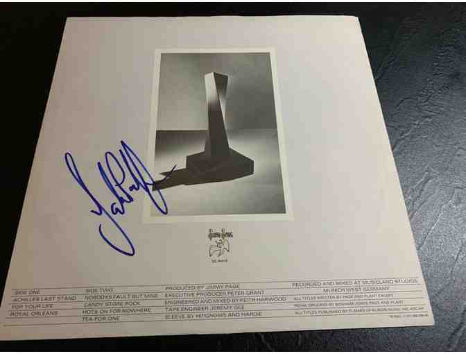 Led Zeppelin John Paul Jones Autographed Album Piece - Photo 1