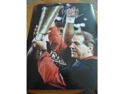 Nick Saban Universtiy of Alabama Crimson Tide Autographed Photo