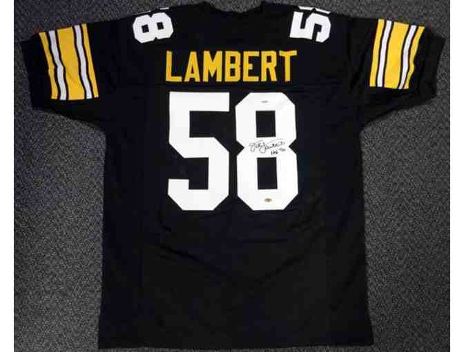 Pittsburgh Steelers Jack Lambert Autographed Football Jersey - Photo 1