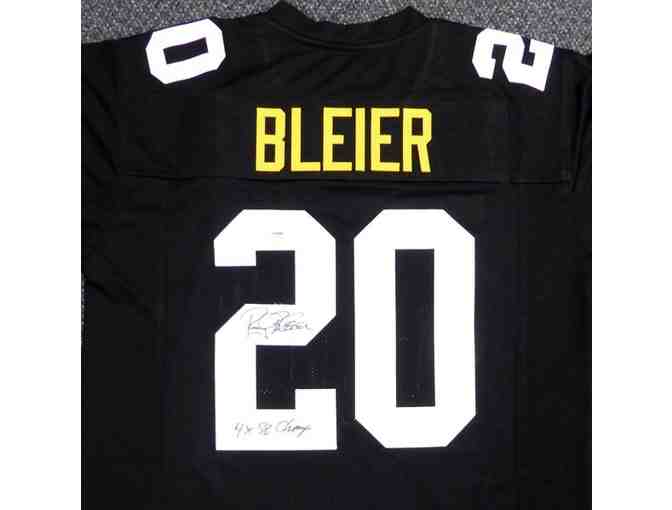 Rocky Bleier Pittsburgh Steelers Autographed Football Jersey - Photo 1