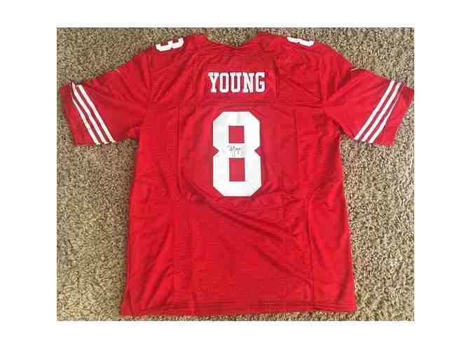 Steve Young San Francisco 49ers Autographed Football Jersey - Photo 1