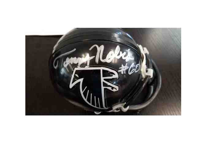 Tommy Nobis Autographed Atlanta Falcons Mini Helmet - Photo 1