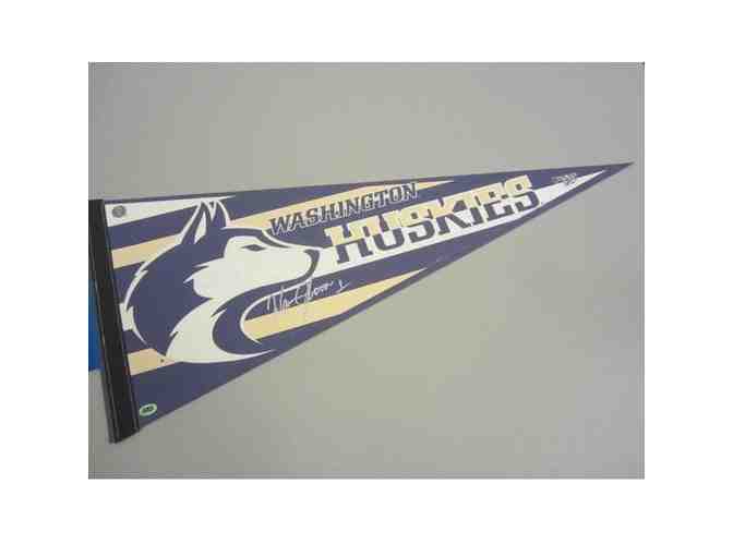 Warren Moon Washington Huskies Autographed Pennant - Photo 1