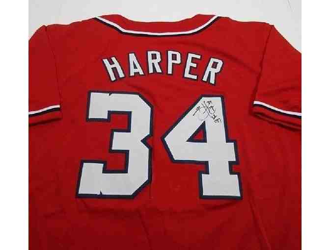 Washington Nationals Bryce Harper Autographed Baseball Jersey - Photo 1